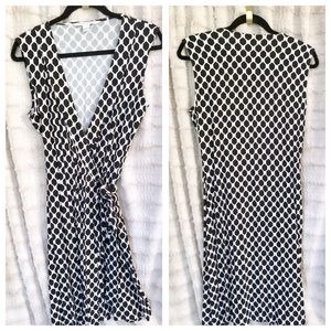 DVF New Yahzi Sleevless Wrap Black&White 10.